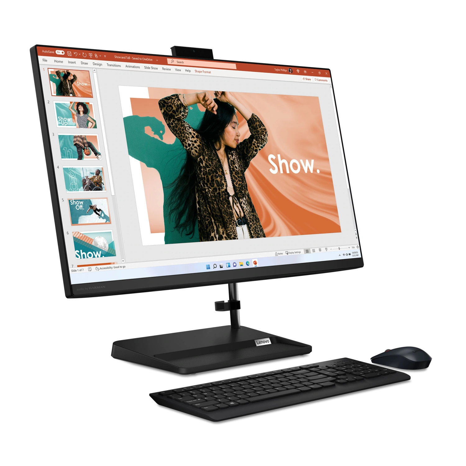 Lenovo IdeaCentre AIO 3i Intel Desktop, 27" FHD IPS Touch WLED Backlight, i5-1240P, Iris Xe Graphics eligible, 16GB, 512GB