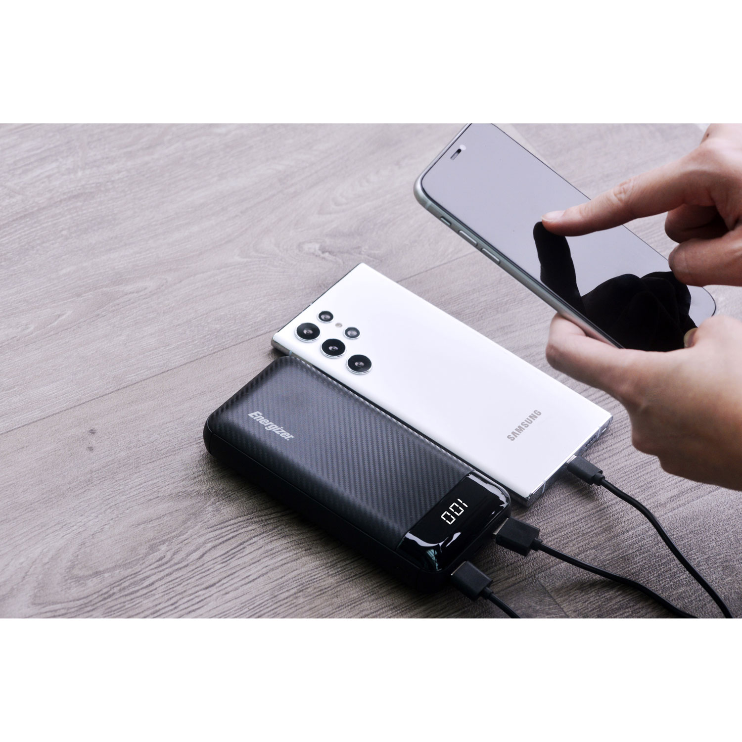 Chargeur portable USB-A de 20 000 mA h d'Energizer - Noir