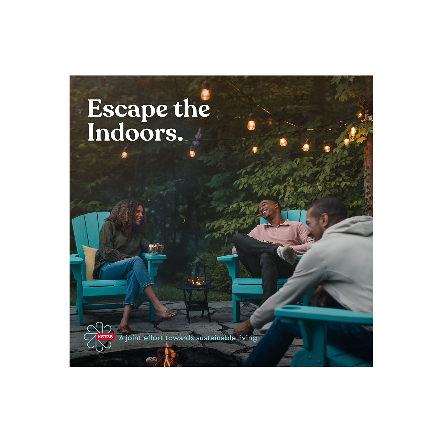 Keter Solana 70 Gallon Storage Bench Deck Box