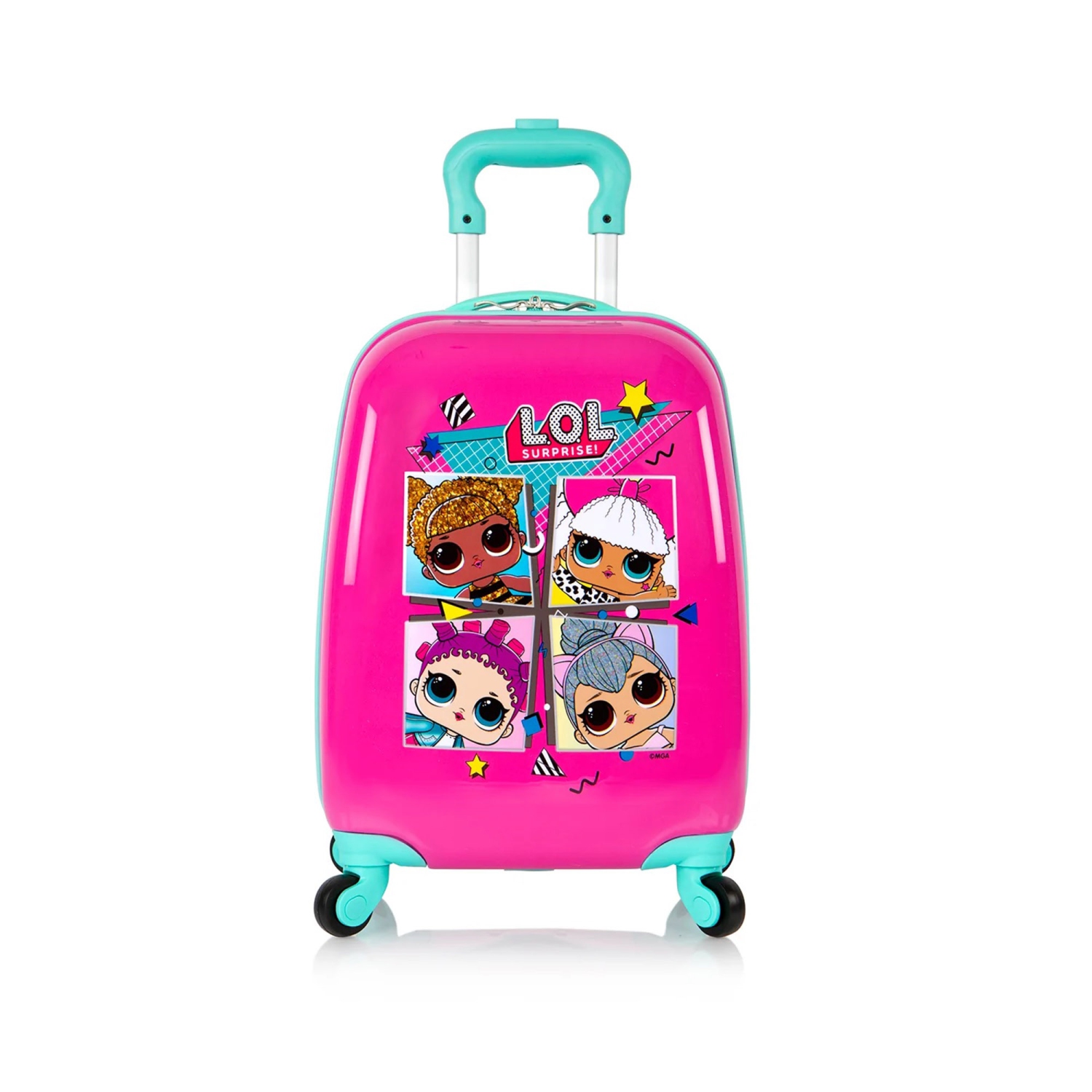 Lol Surprise Kids Hardside Luggage - 18 Inch Spinner Rolling Suitcase Travel Trolley for Kids