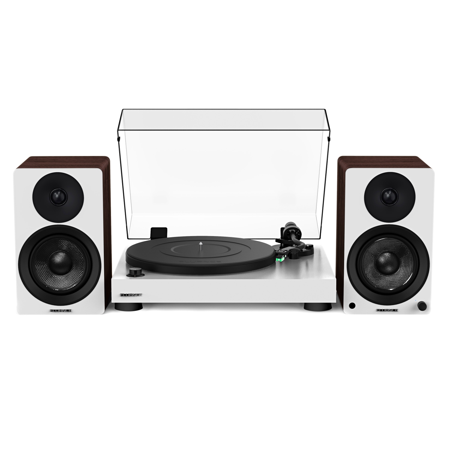 Fluance RT81 Elite High Fidelity Vinyl Turntable and Ai41 Powered 5" Stereo Bookshelf Speakers