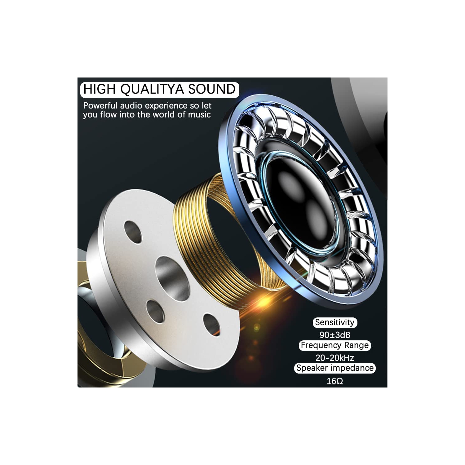 Wired Earbuds with Remote & Microphone 3 Packs, in Ear Stereo Sound Headphones with Heavy Bass for Smartphones, Laptops, Gaming, Fits 3.5mm Interface