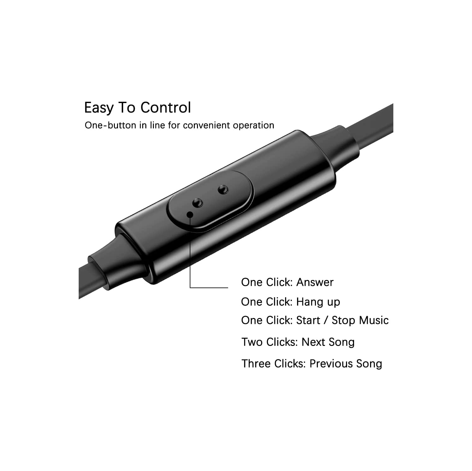 Wired Earbuds with Remote & Microphone 3 Packs, in Ear Stereo Sound Headphones with Heavy Bass for Smartphones, Laptops, Gaming, Fits 3.5mm Interface