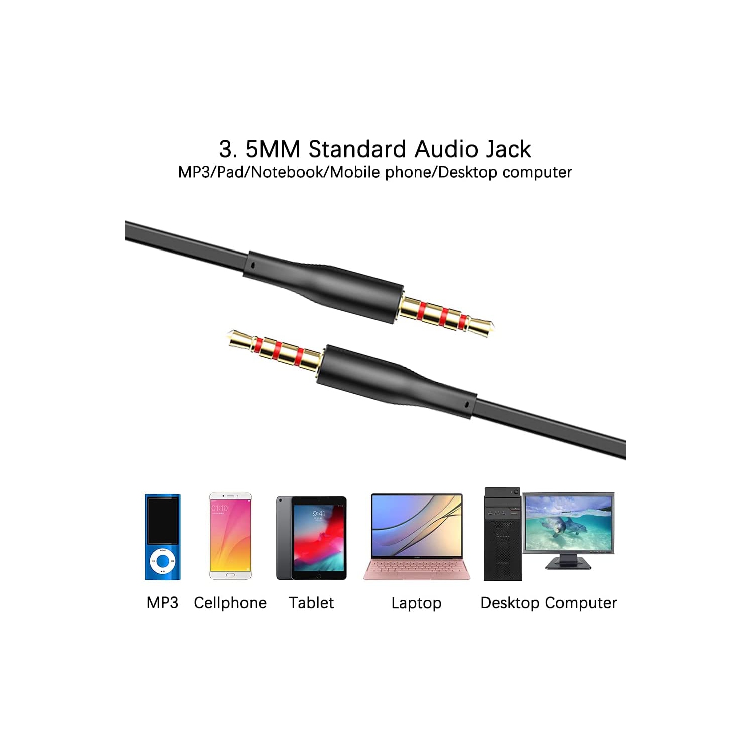 Wired Earbuds with Remote & Microphone 3 Packs, in Ear Stereo Sound Headphones with Heavy Bass for Smartphones, Laptops, Gaming, Fits 3.5mm Interface