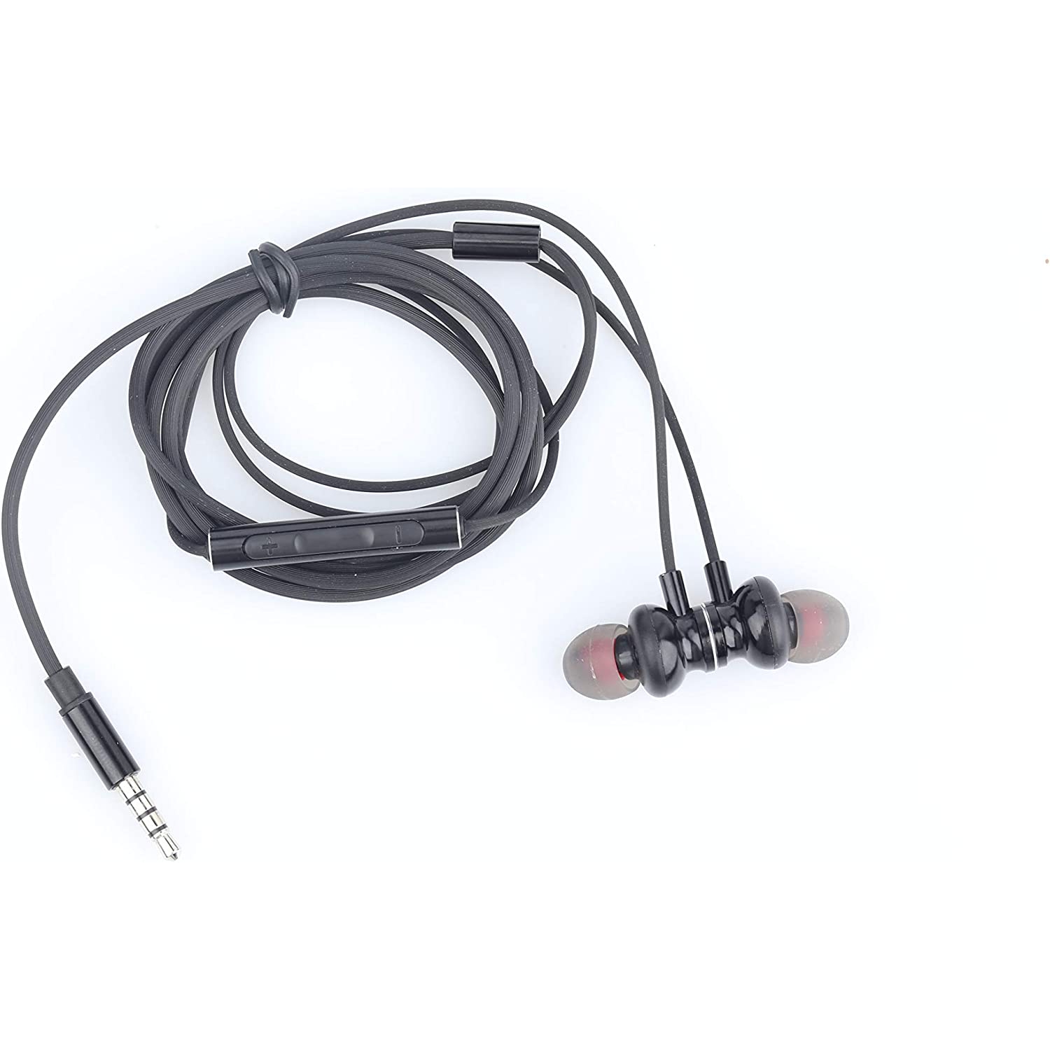 Hi-Fi Earphone 3.5mm Wired Headphone Noise Cancelling Hands-Free in-Ear Earbuds with Microphone