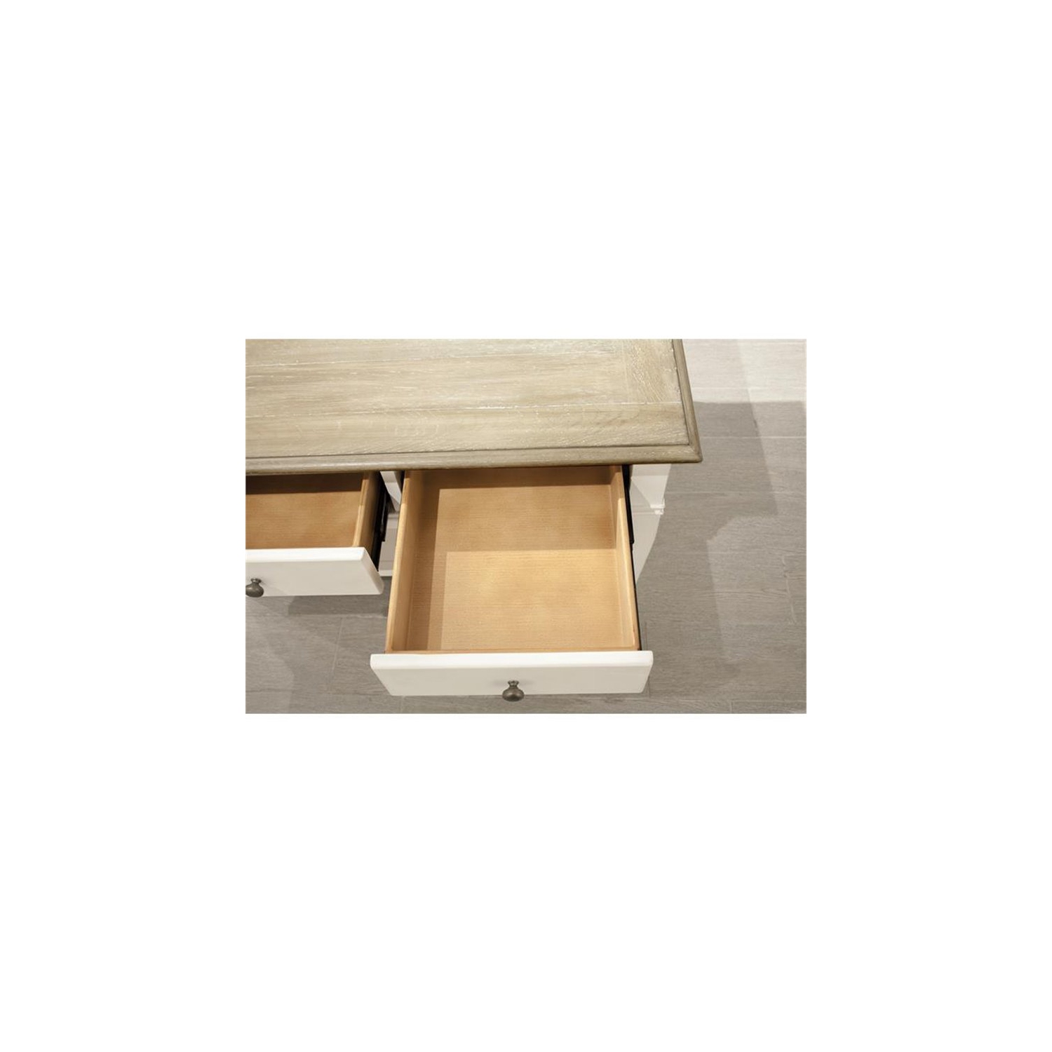 Bowery Hill Contemporary 36" x 24" Storage Coffee Table in Natural