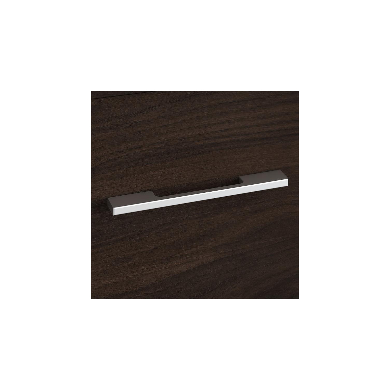 Office 500 16W 2 Drawer File Cabinet in Black Walnut - Engineered Wood