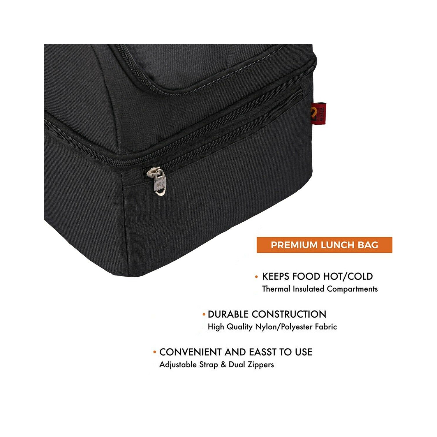 Insulated Leakproof Double Decker Cooler Bag for Trip/ Picnic/ Sports/ Flight