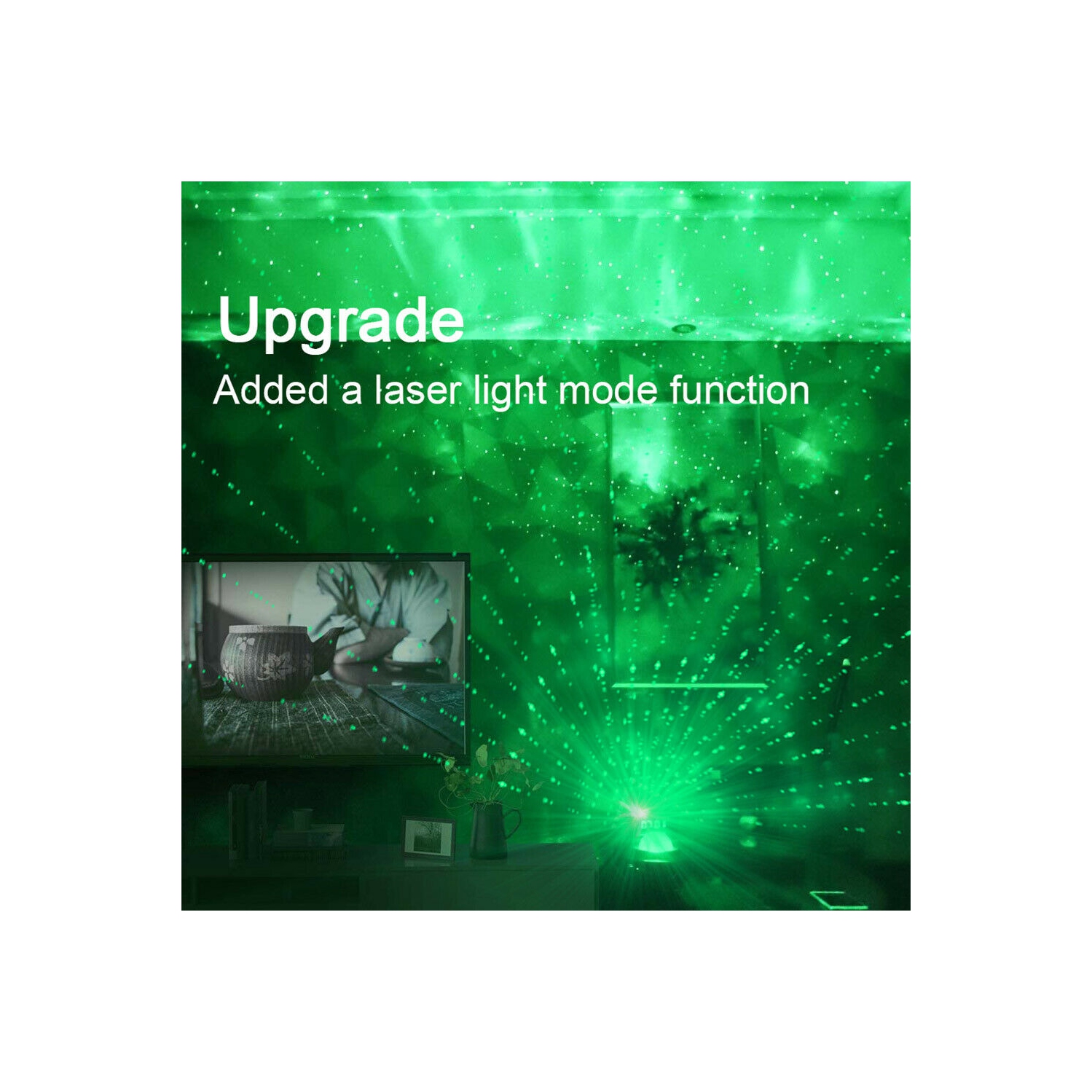 LED Star Light Projector Music Player w/ Bluetooth 5.0 & Timer & Remote Control