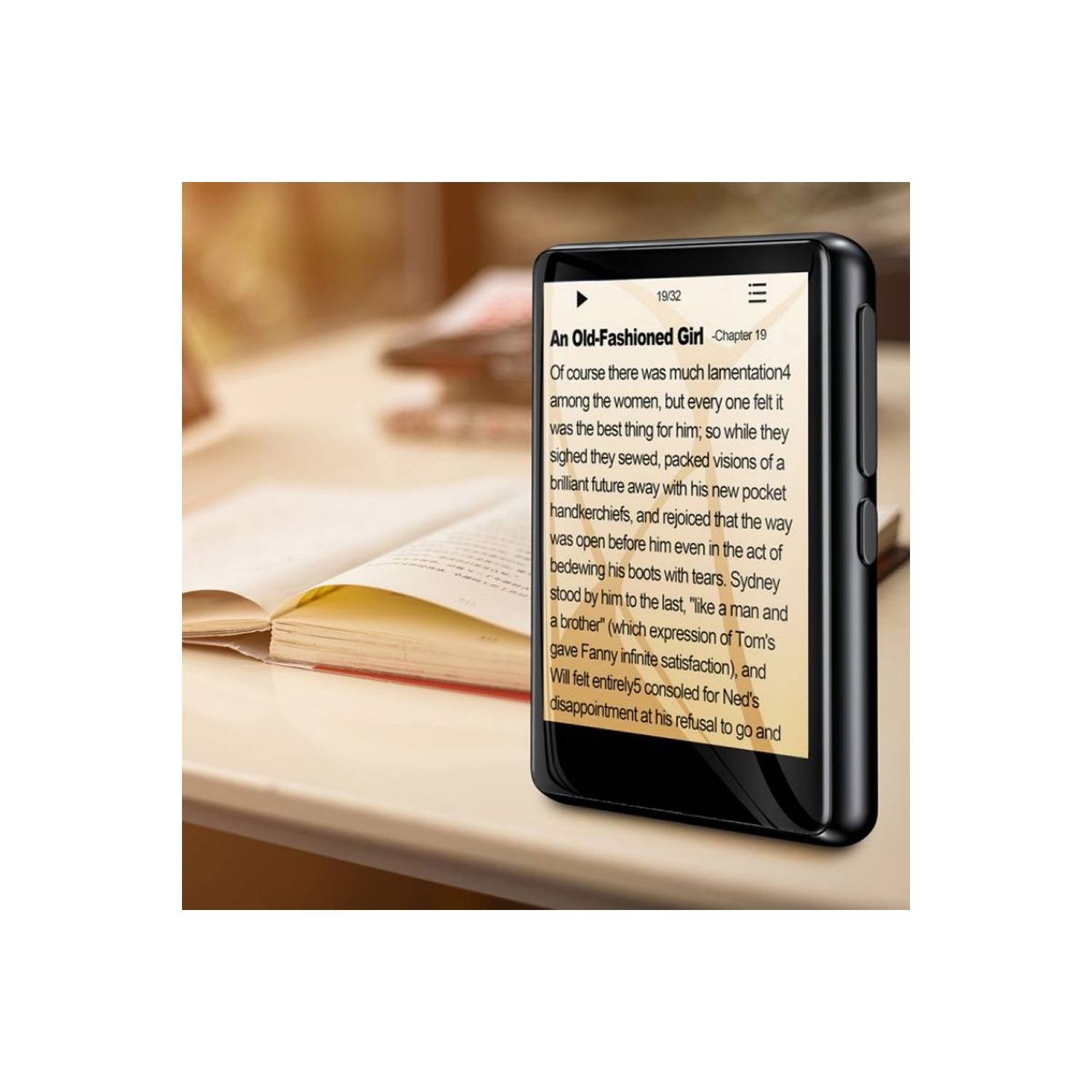 axGear MP3 Player Bluetooth 5.0 Full Touch Screen with Line-in Speaker and FM Radio