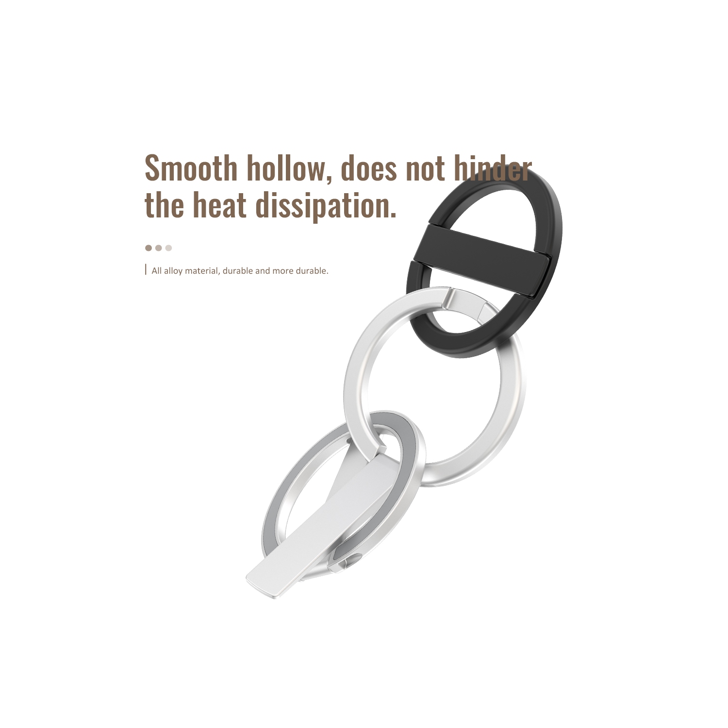 axGear Portable Magnetic Phone Stand Bracket Foldable Phone Holder(Black Only)