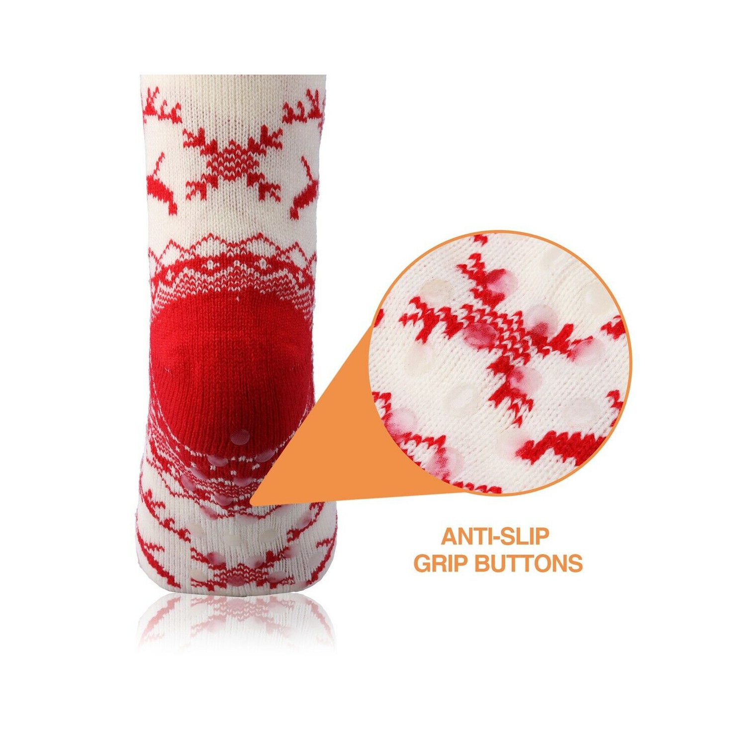 Unisex Winter Warm Thick Fleece Lining Thermal Socks Fuzzy Soft for Christmas CA