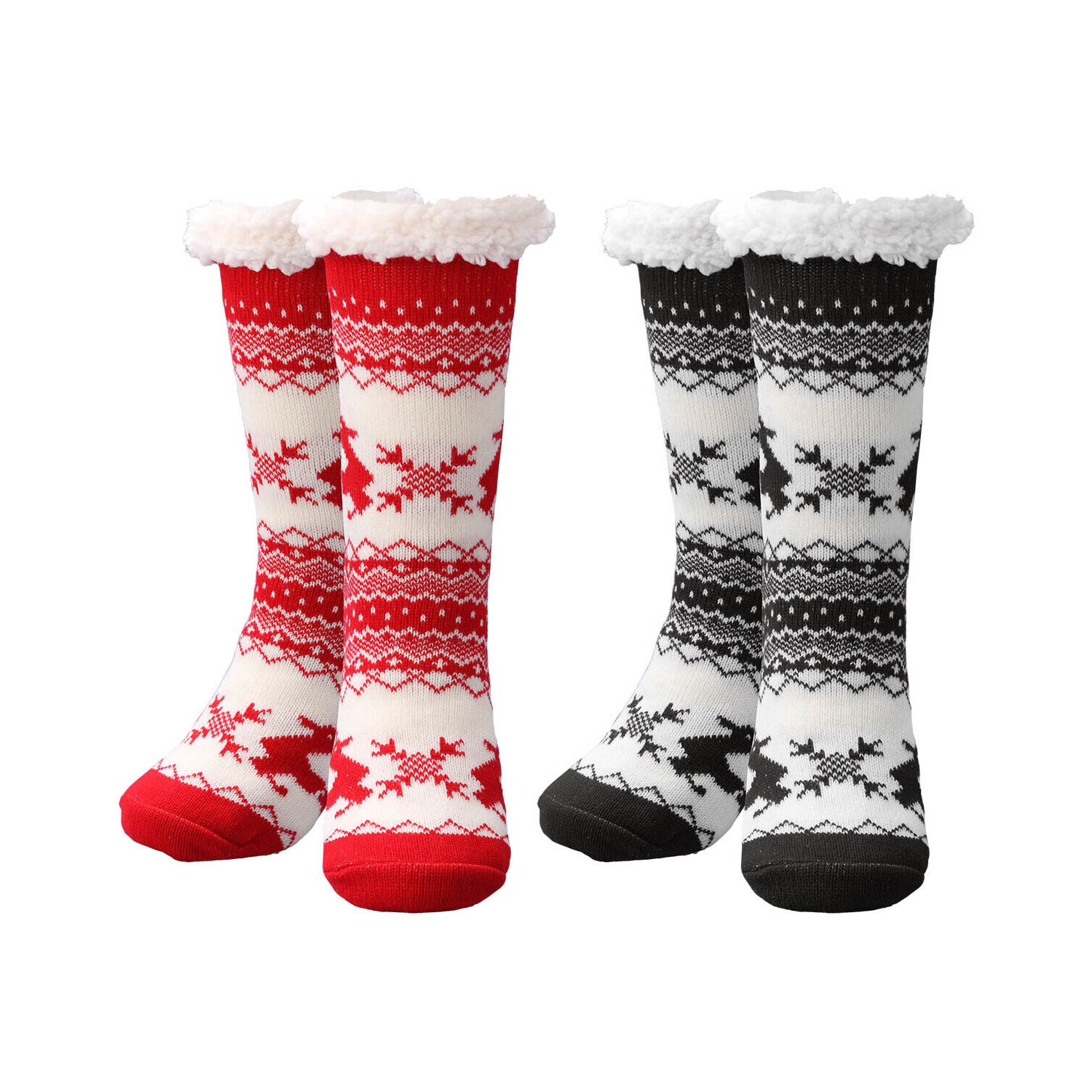 Unisex Winter Warm Thick Fleece Lining Thermal Socks Fuzzy Soft for Christmas CA