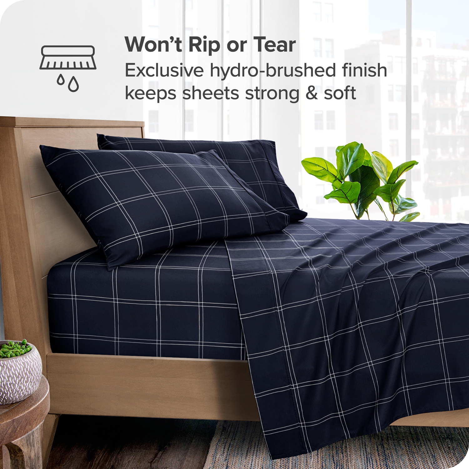 Bare Home Sheet Set - Premium 1800 Ultra-Soft Microfiber - Double Brushed - Hypoallergenic - Wrinkle Resistant