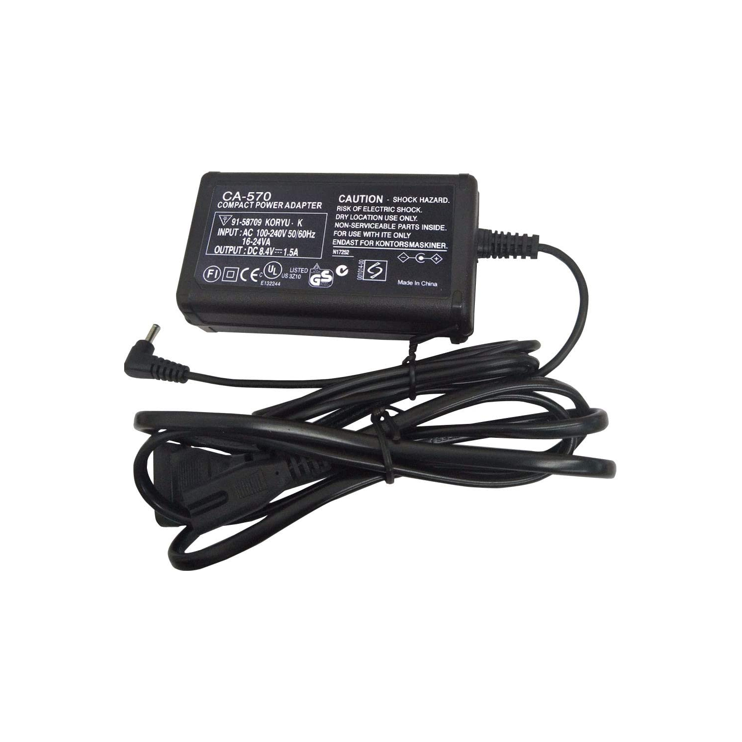 CHARGEUR CA-570 compatible avec Canon XA25, XA10, XA-20, Canon XA30, HG20, XH-A1, XA-30, VIXIA HF100, XA11, HF G20, VIXIA HF G20, FS3000, FS200,