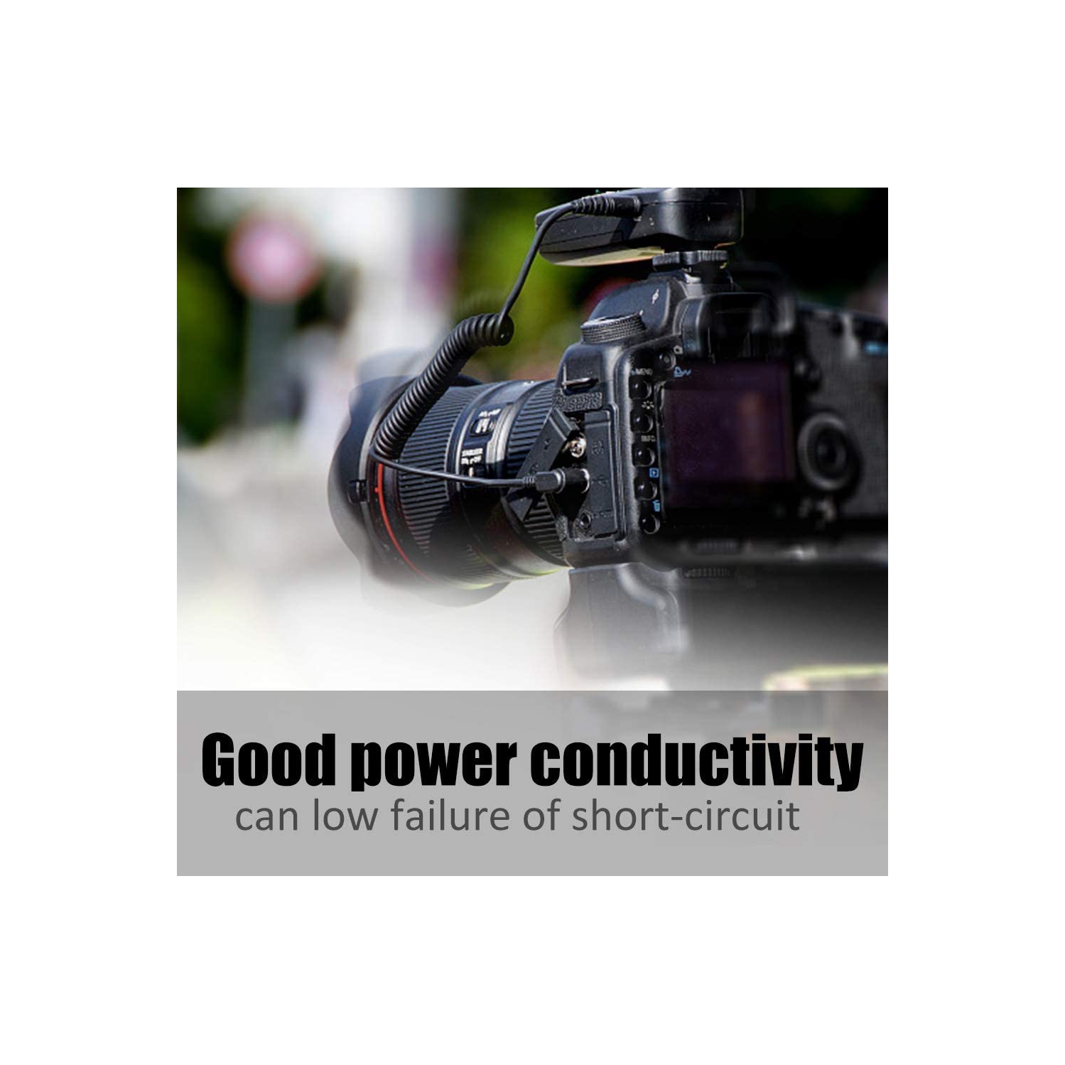 Câble adaptateur D-Tap de type B mâle à angle droit c.c. de 5,5 x 2,5 mm Câble adaptateur pour batterie à monture V d’Anton