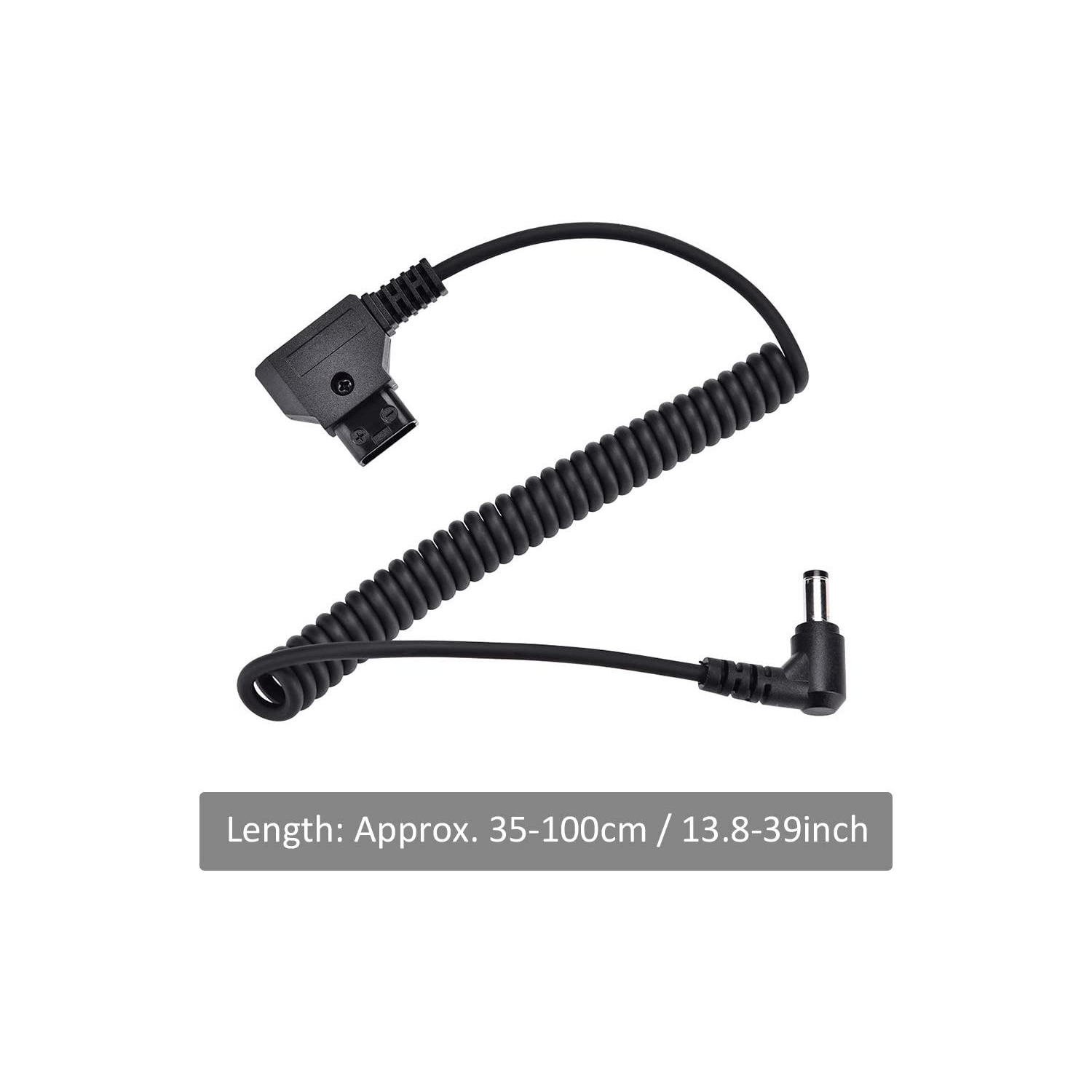 Câble adaptateur D-Tap de type B mâle à angle droit c.c. de 5,5 x 2,5 mm Câble adaptateur pour batterie à monture V d’Anton