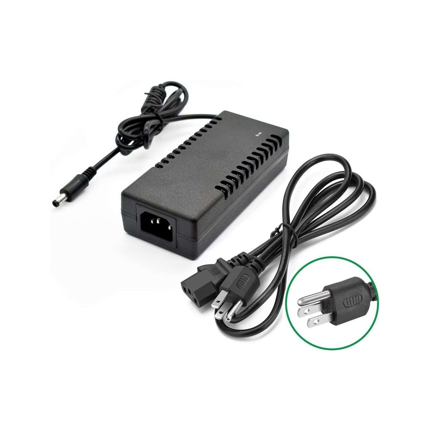 Universal 24V 6A Power Supply Adapter Convert AC 100-240V to DC with 5mm Output Jack for 5050/3528 LED Strip, Rope Light, Tape Lighting, LED Under