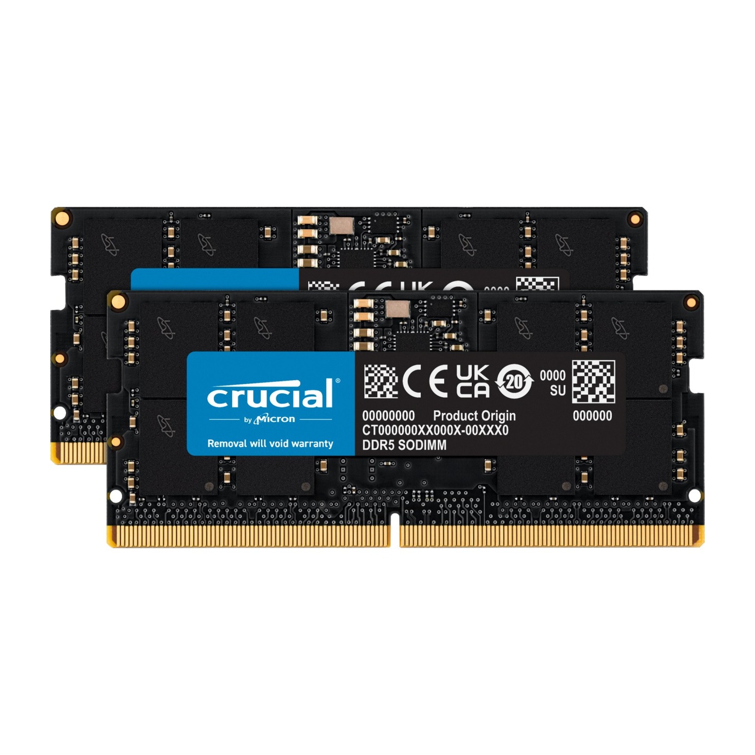 Crucial 32GB Kit (2x16GB) DDR5-4800 SODIMM CT2K16G48C40S5 | Best