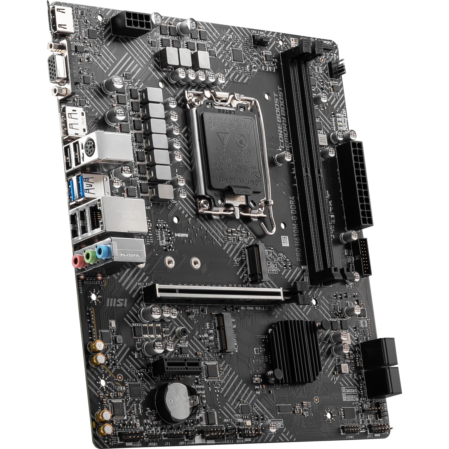 MSI PRO H610M-G DDR4 Motherboard (Supports 12th Gen Intel® Core