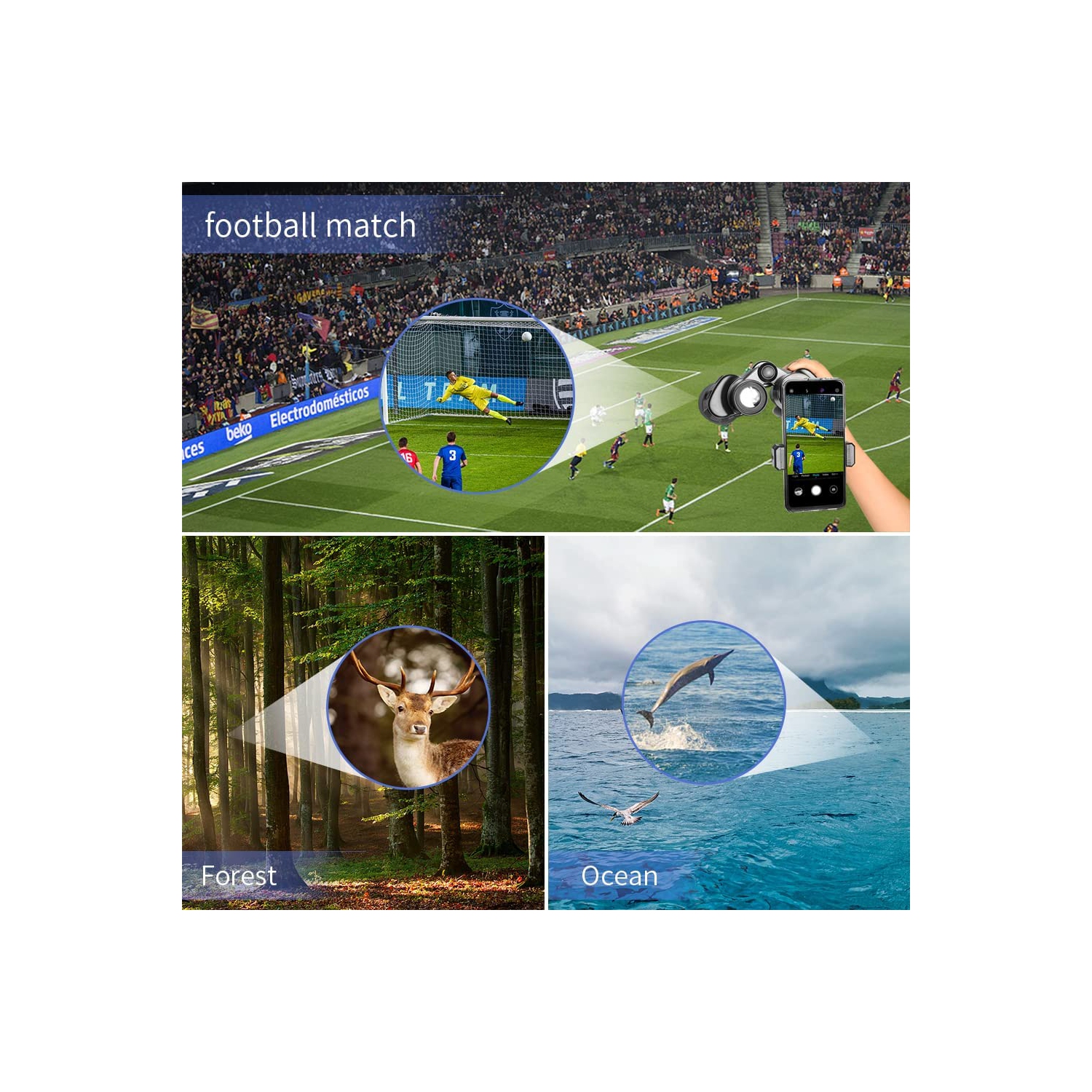 Binoculars for Adults 20X50 ,Compact Powerful HD Binoculars Telescope for Bird Watching, Stargazing, Traveling,Hiking,Camping and Hunting,With