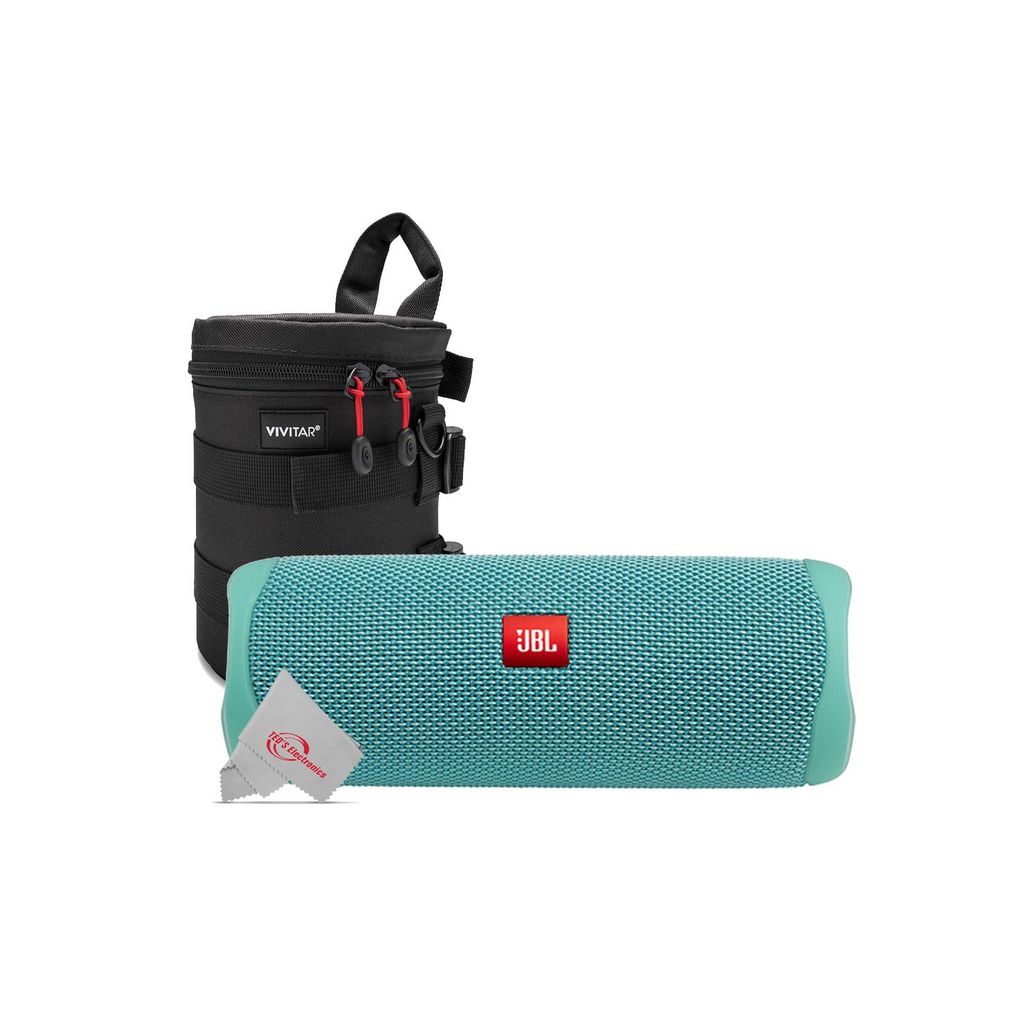 JBL FLIP 5 Waterproof Portable Bluetooth Speaker Teal with Case