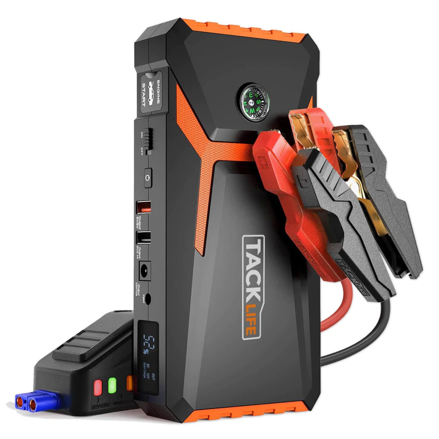 TACKLIFE T8 800A Peak 18000mAh Car Jump Starter up to 7.0L Gas Power Bank Battery