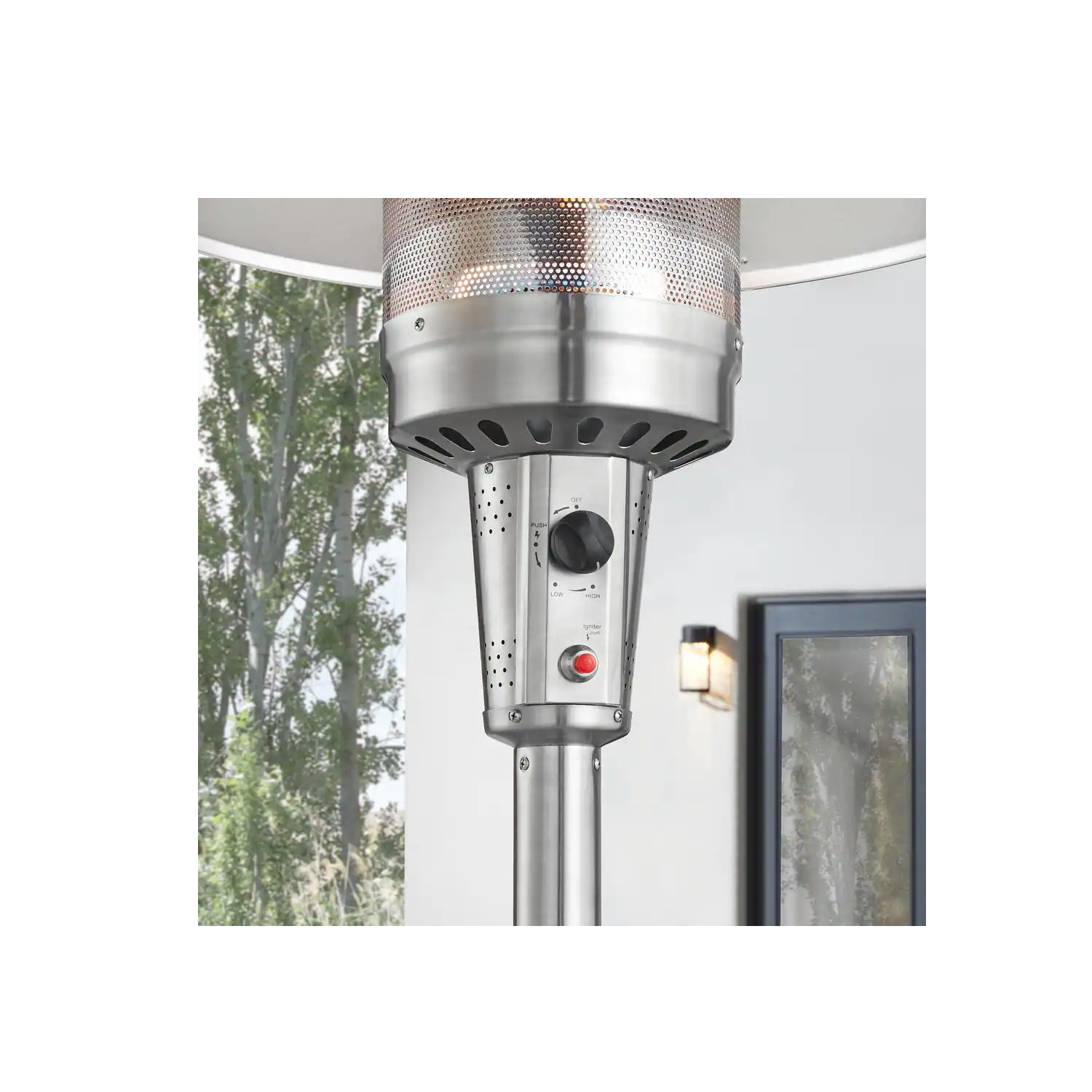 Hampton Bay 48000 BTU Patio Heater with wheels - PG210H