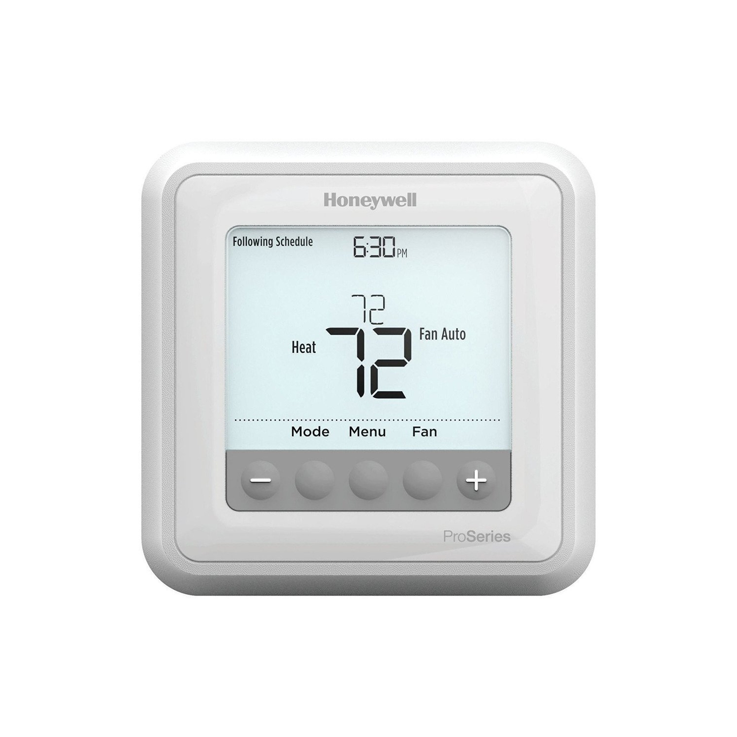 Ensemble thermostat programmable Pro T6 avec écran ACL TH6210U2001/U de Honeywell