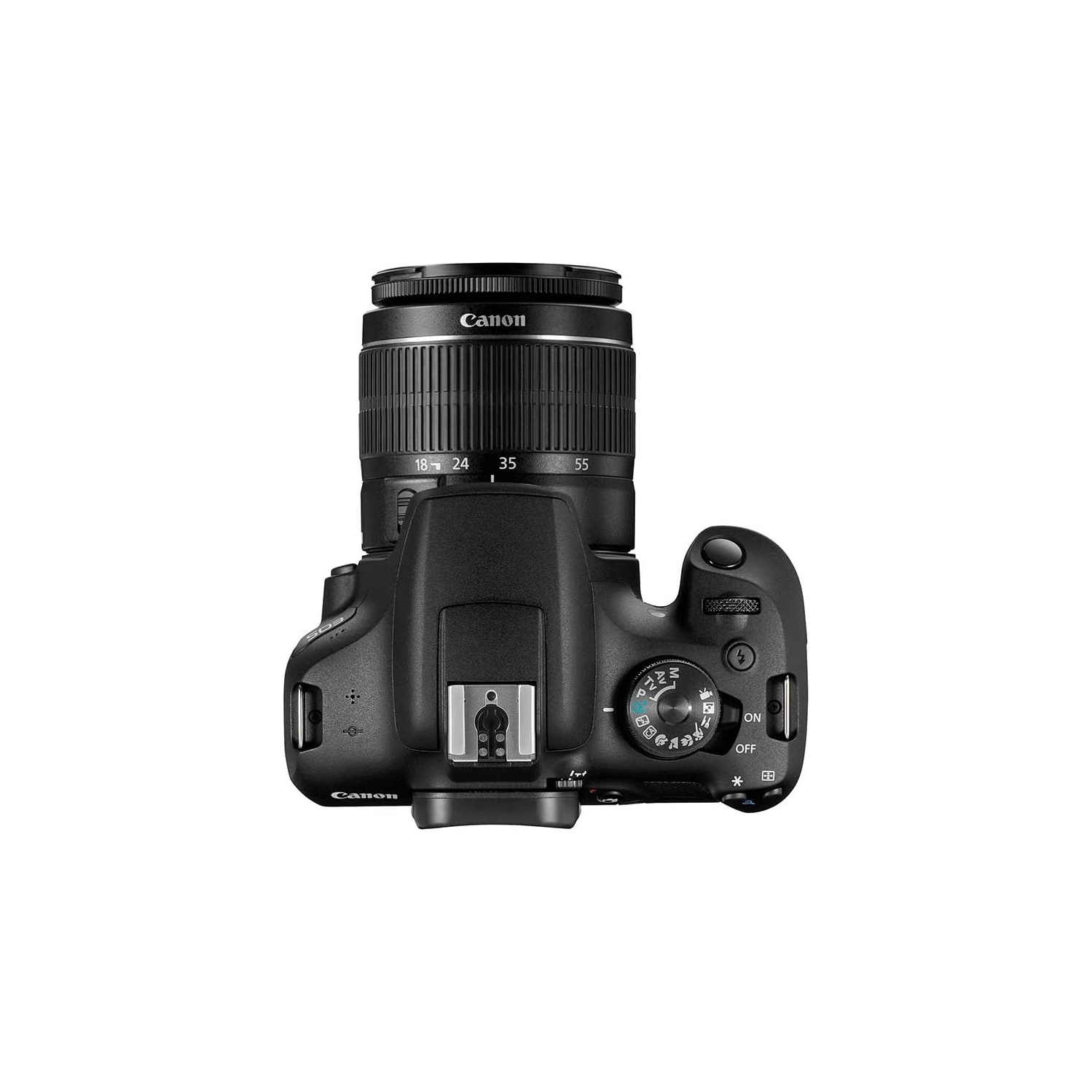 Appareil photo reflex numérique EOS 2000D de Canon avec objectif EF-S 18-55&nbsp;mm f/3,5-5,6 IS II