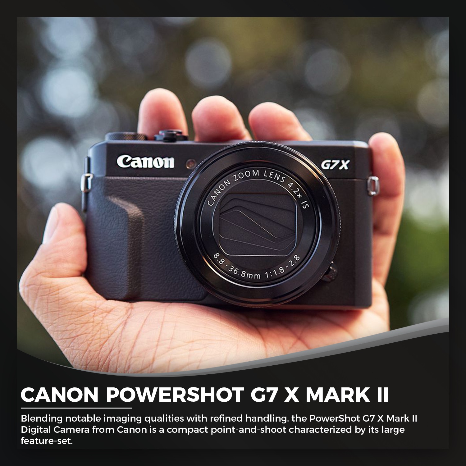 Canon PowerShot G7 X Mark II Digital Camera (Intl Model