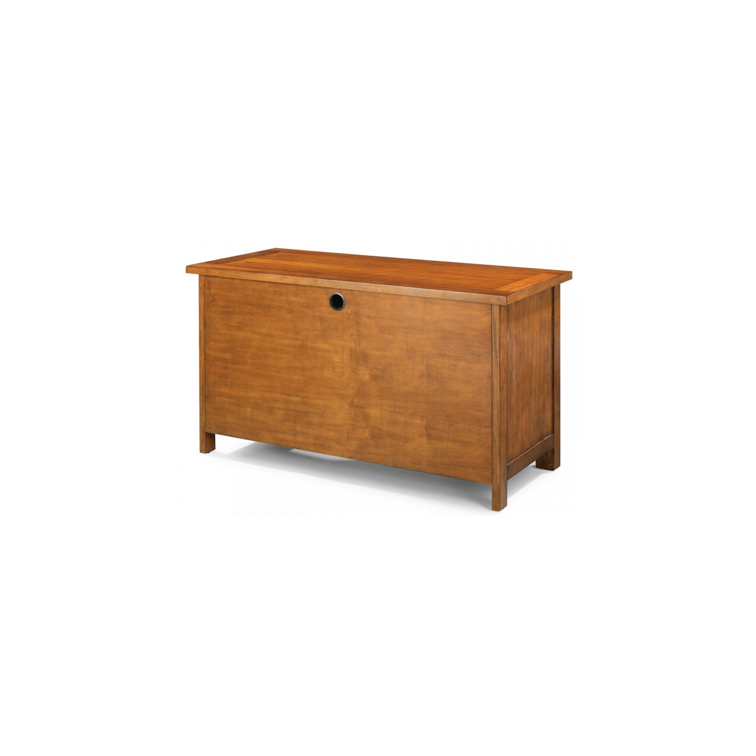Homestyles Tahoe Wood Pedestal Desk in Brown