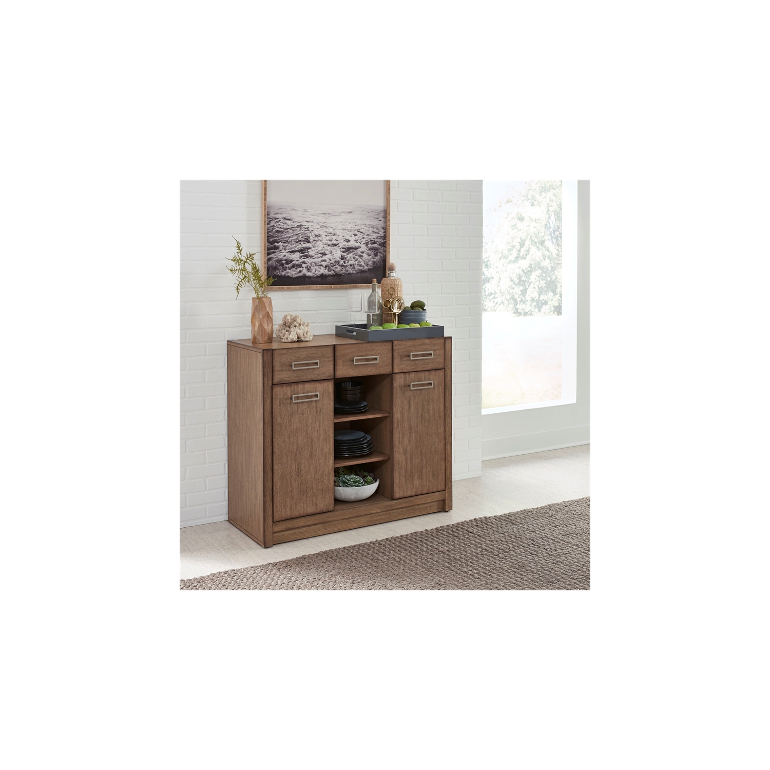 Homestyles - buffet en bois Big sur brun