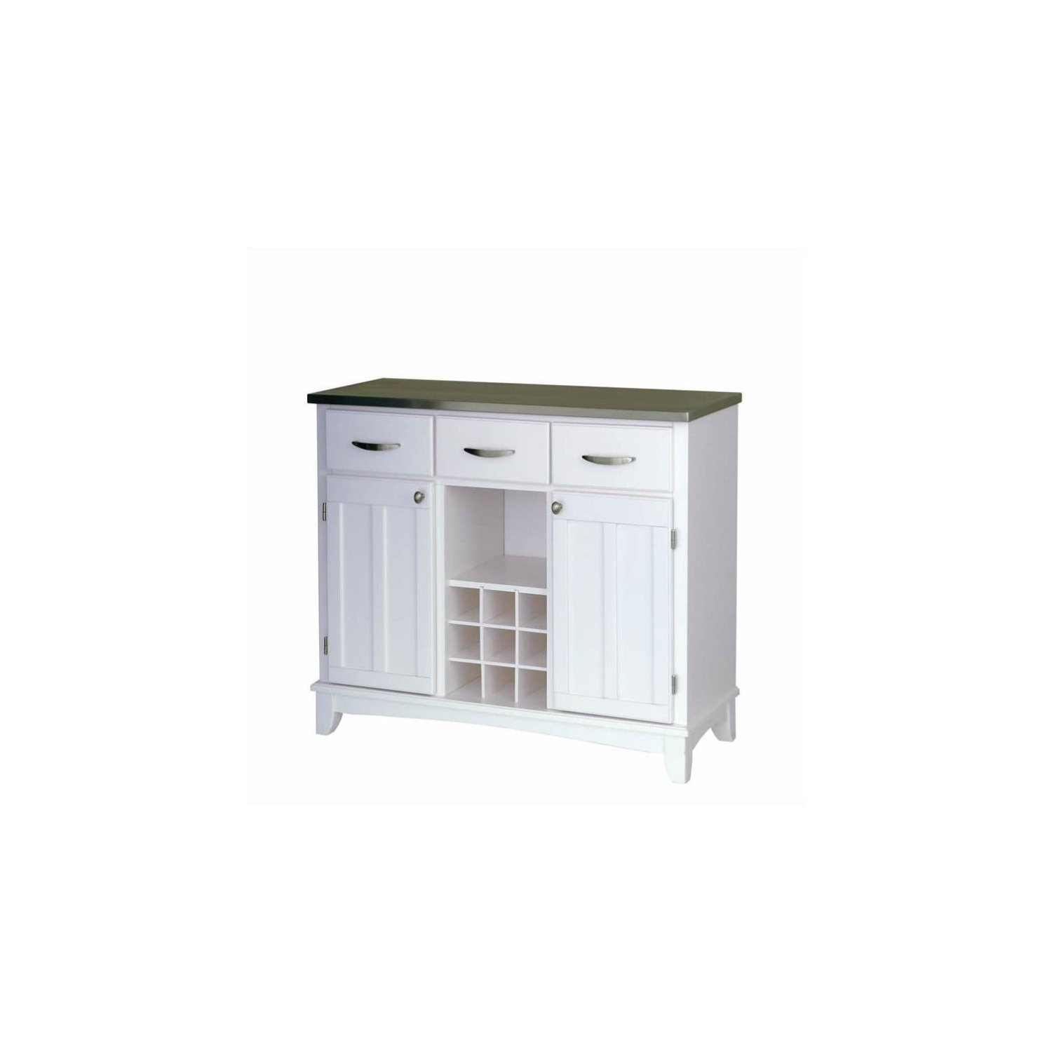 Buffet de buffets en bois blanc cassé Homestyles