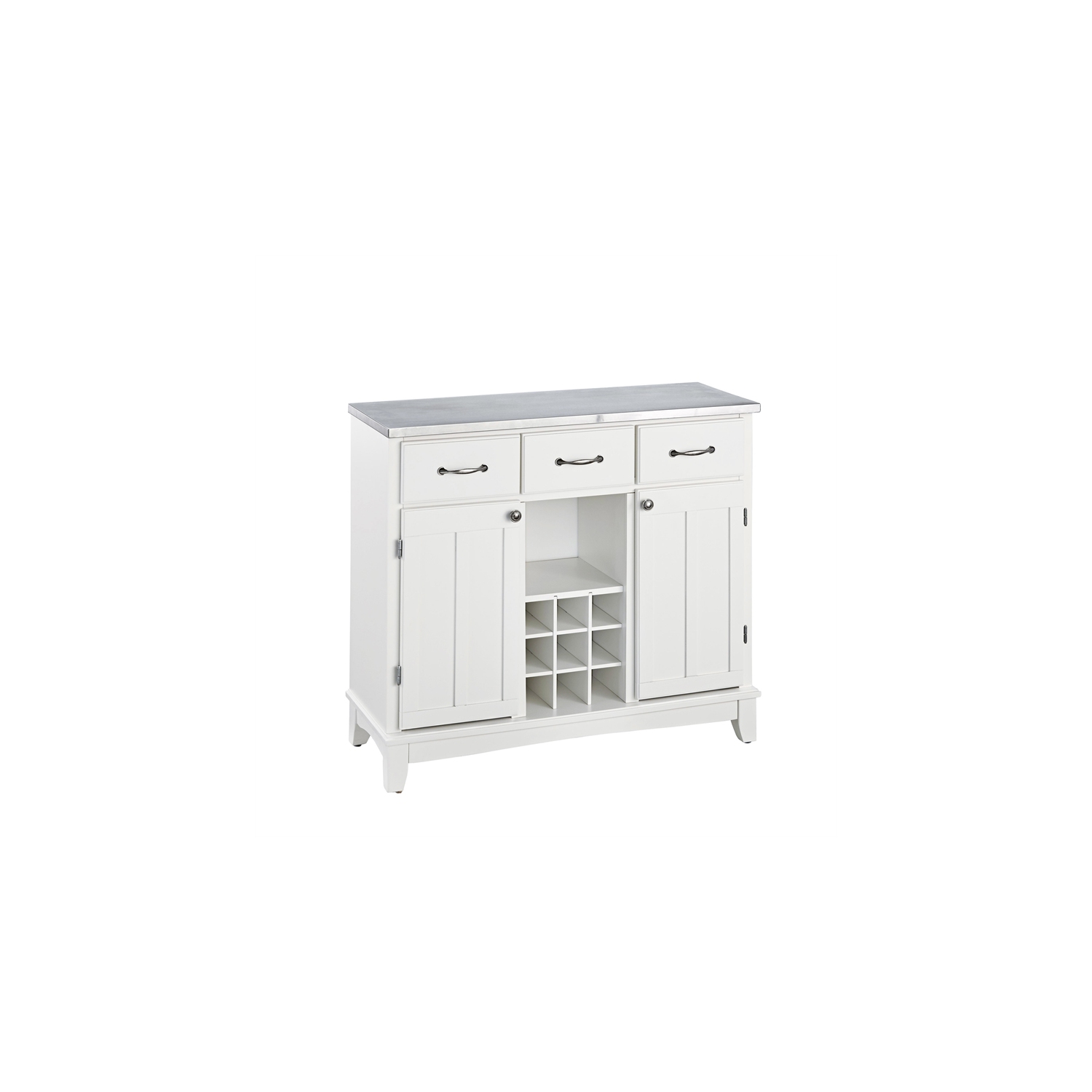 Buffet de buffets en bois blanc cassé Homestyles