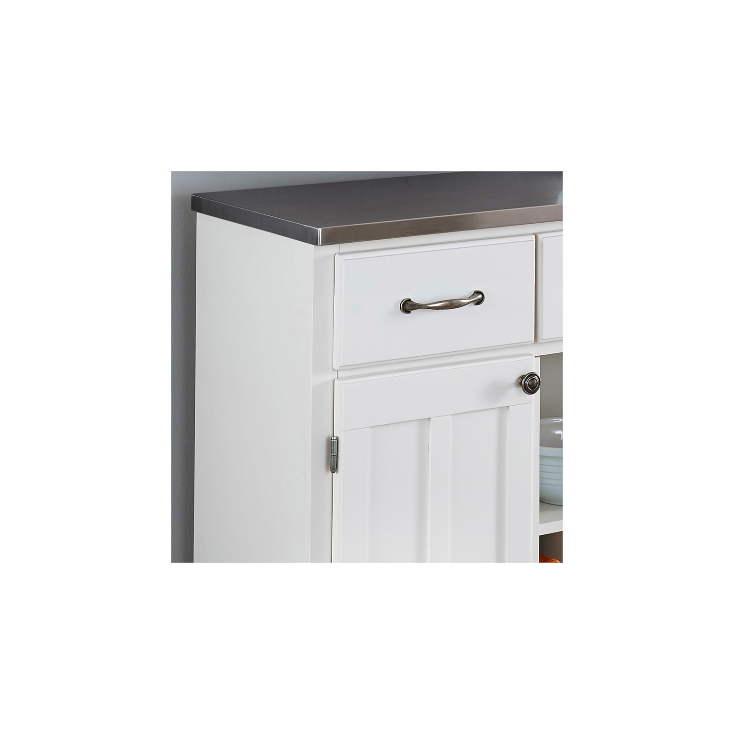 Buffet de buffets en bois blanc cassé Homestyles