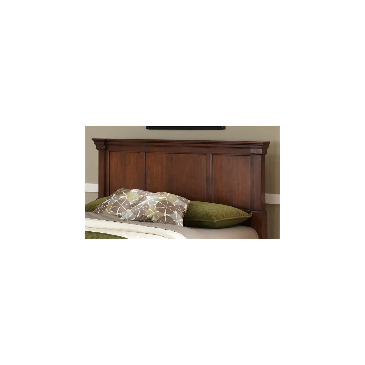 Homestyles Aspen Wood Queen Headboard in Brown