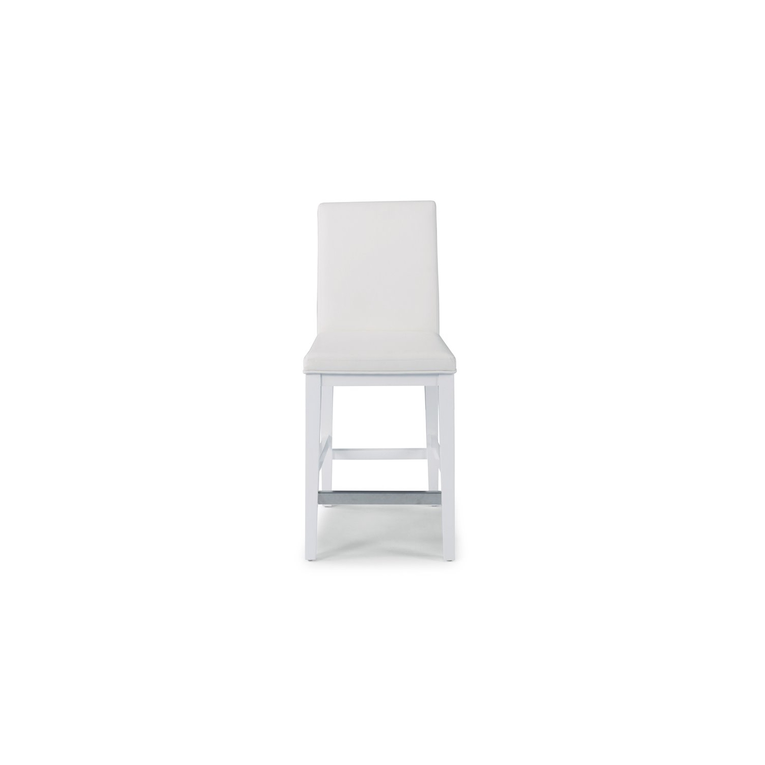 Homestyles Linear Wood Counter Stool in White