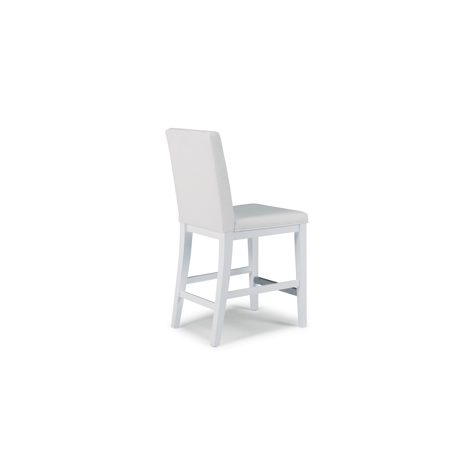 Homestyles Linear Wood Counter Stool in White
