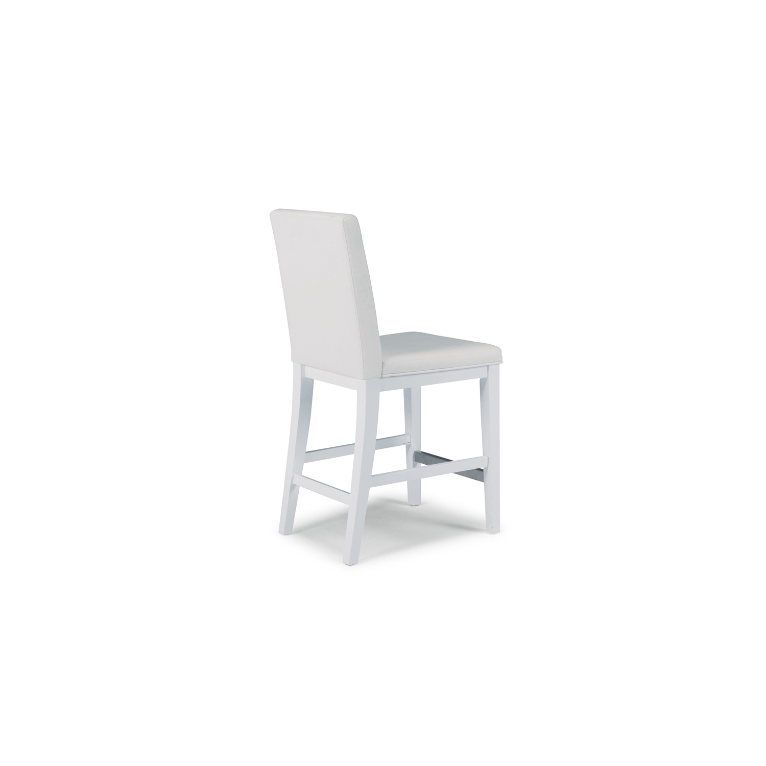Homestyles Linear Wood Counter Stool in White