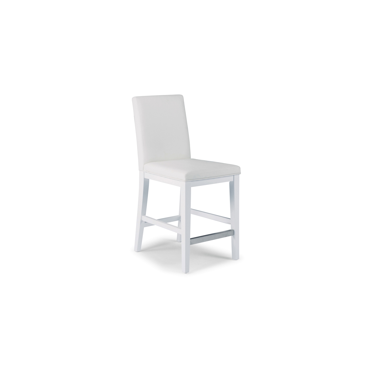 Homestyles Linear Wood Counter Stool in White