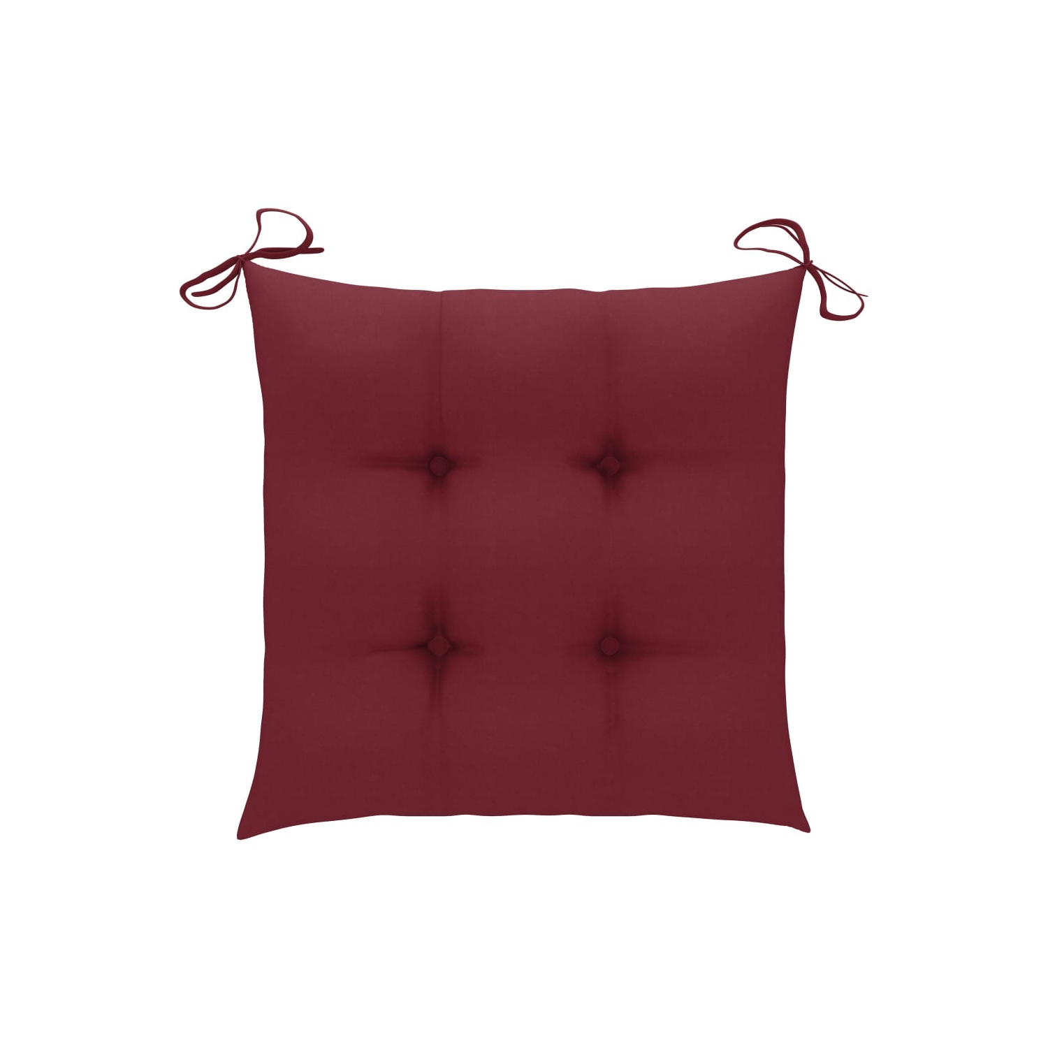 vidaXL Patio Dining Chairs 2 pcs with Cushions Solid Acacia Wood