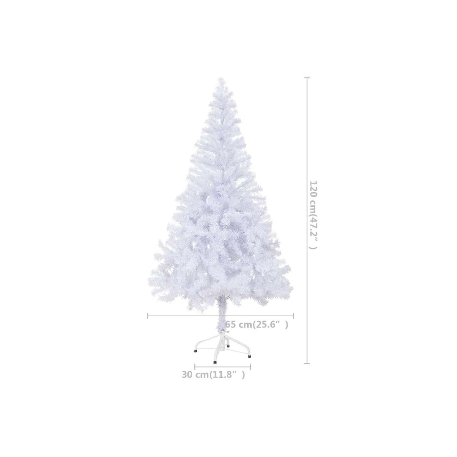 vidaXL Artificial Christmas Tree with Stand 47.2" 230 Branches