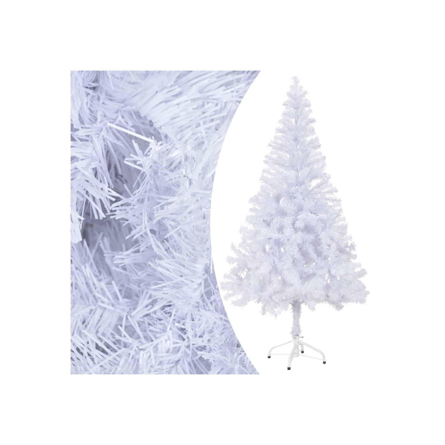 Arbre de Noël artificiel VIDAXL avec support, 59.1 po, 380 branches