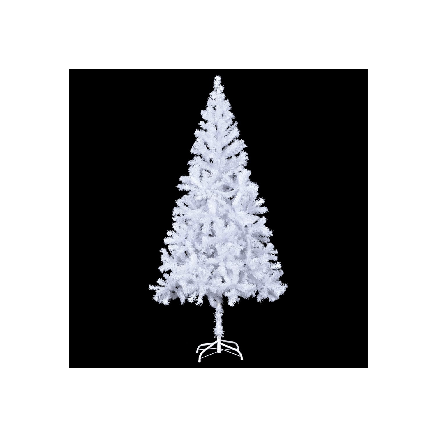 vidaXL Artificial Christmas Tree with Steel Stand 82.7" 910 Branches