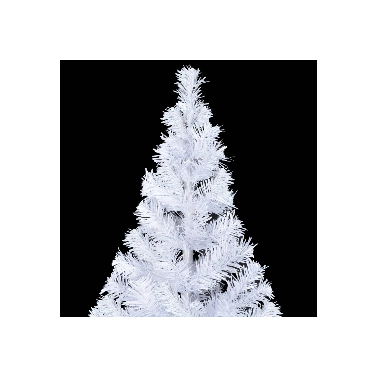 vidaXL Artificial Christmas Tree with Steel Stand 82.7" 910 Branches