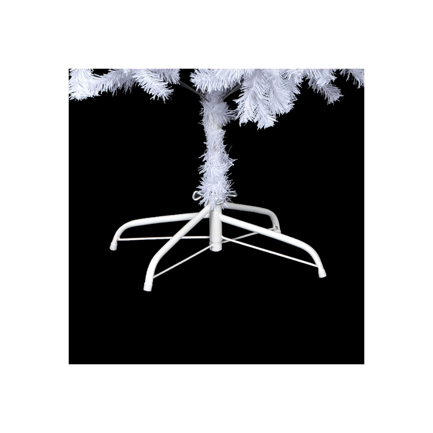 vidaXL Artificial Christmas Tree with Steel Stand 82.7" 910 Branches