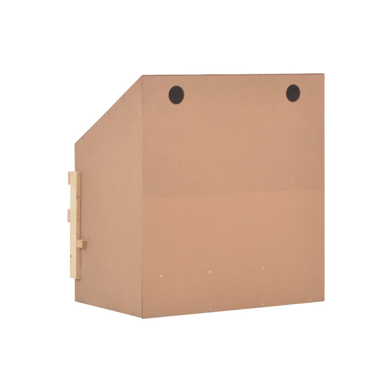 vidaXL Chicken Laying Nest 2 Compartments 24.8"x15.7"x25.6" Solid Pine Wood