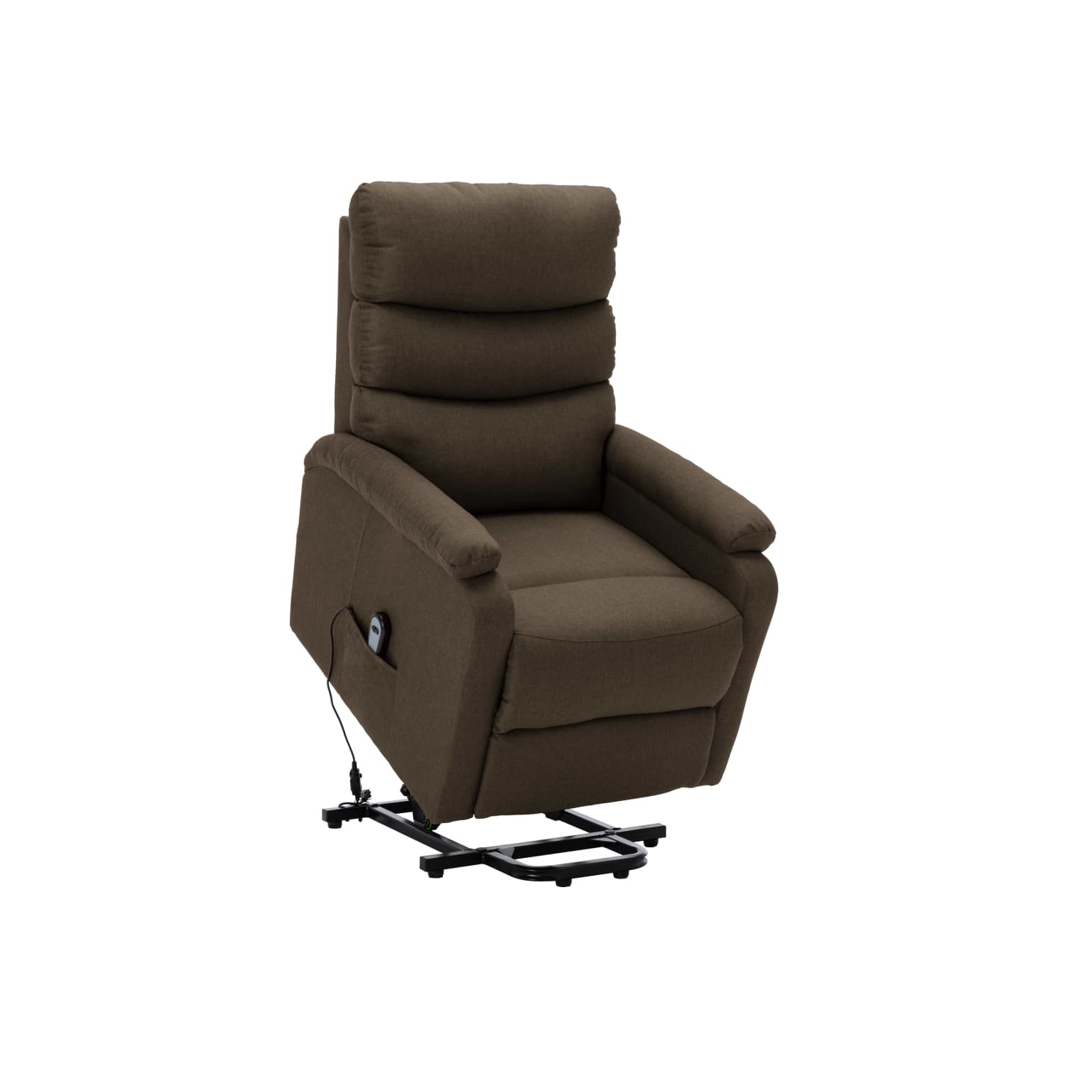 vidaXL Stand-up Recliner Brown Fabric