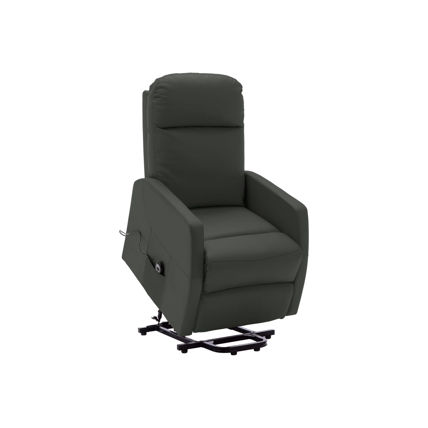 Fauteuil inclinable à dossier haut en similicuir anthracite VividaXL